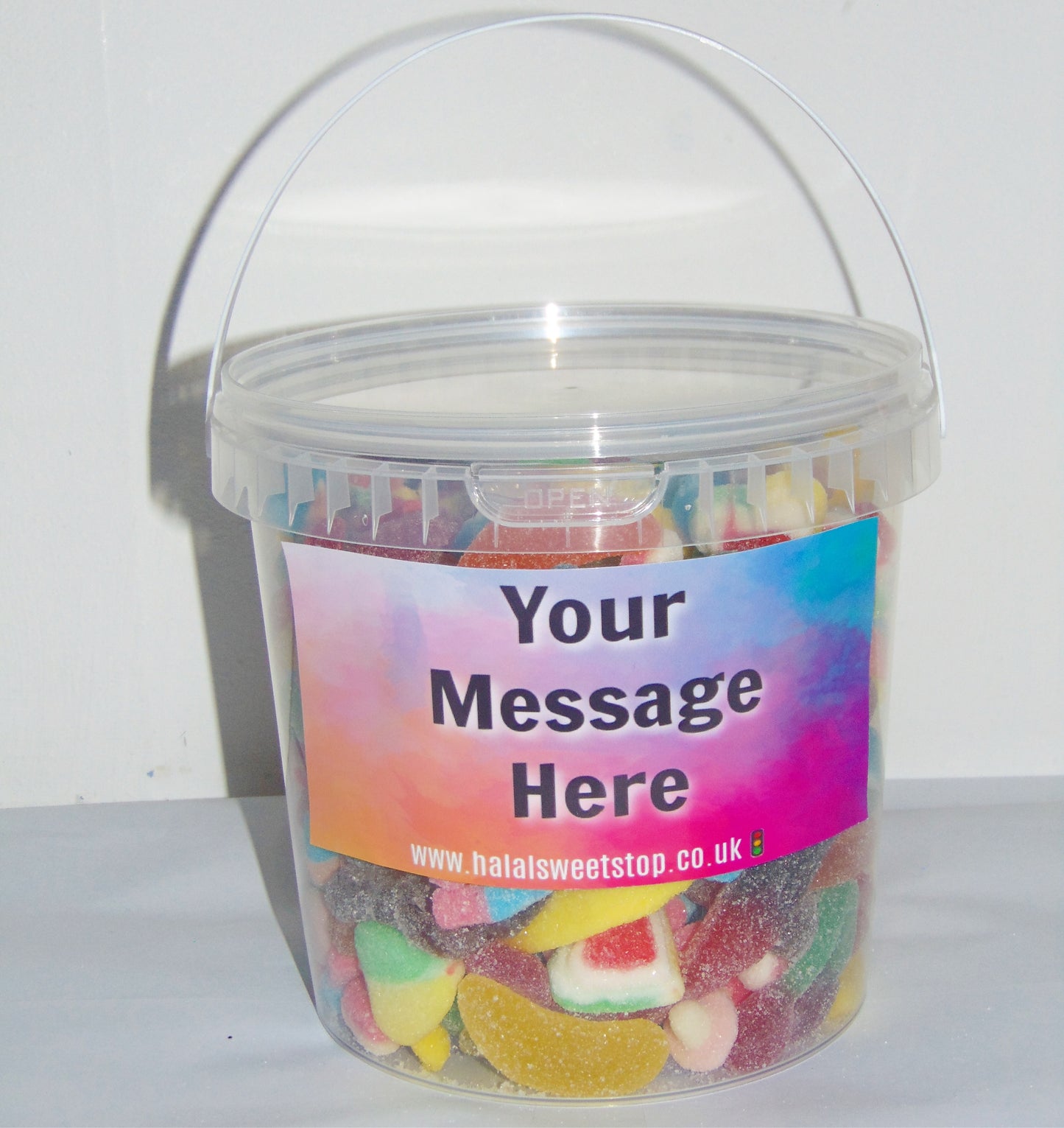 Personalised Halal Sweet Bucket