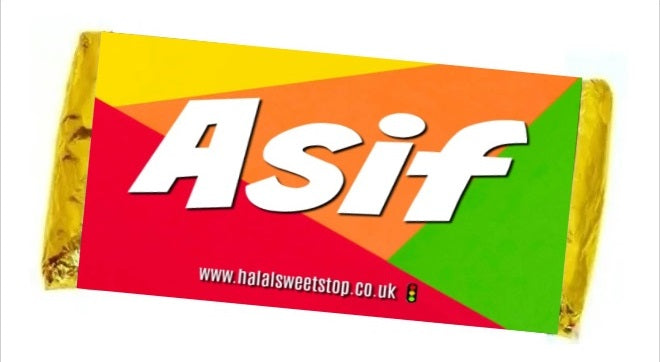 Halal Personalised Chocolate Bar