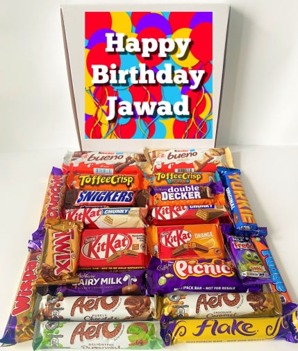 Personalised Mega Mix Chocolate Gift Box Chocolate Hamper