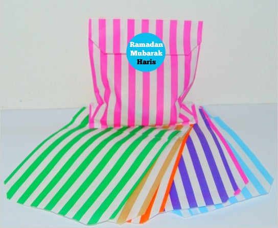 Personalised Pink Blue Pick 'n' Mix Sweet Bags Halal