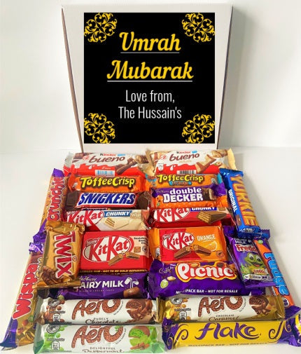 Personalised Mega Mix Chocolate Gift Box Chocolate Hamper Get Well Soon