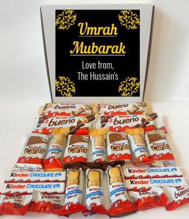 Personalised Kinder Chocolate Gift Box Hamper