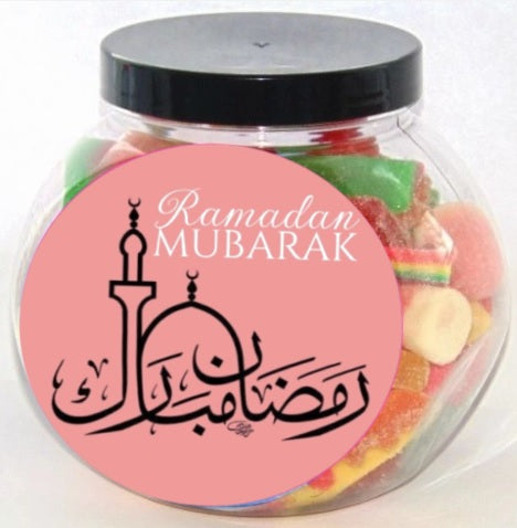 Ramadan Mubarak Personalised Halal Sweet Jar