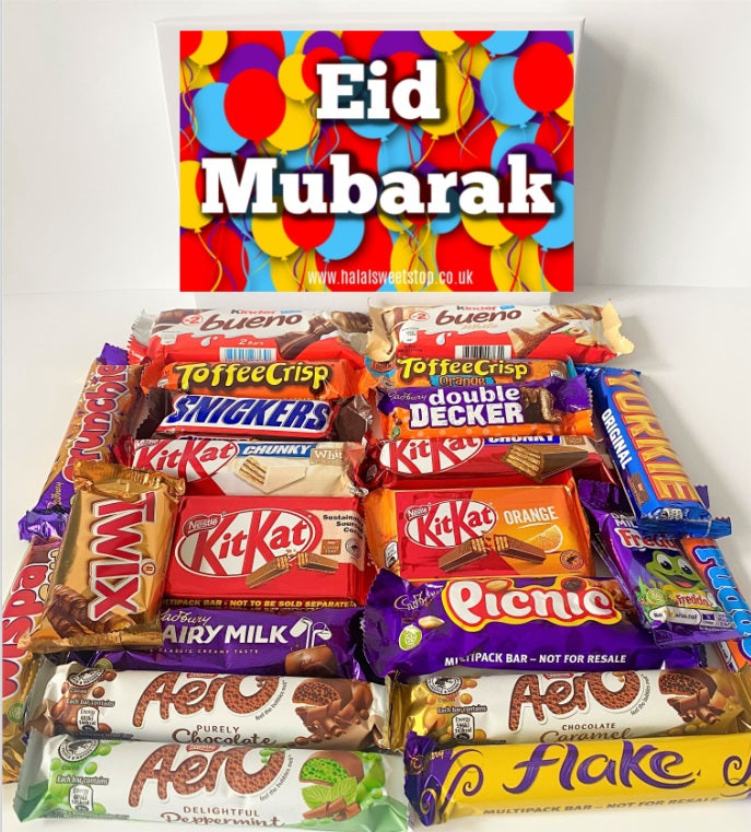 Eid/Ramadan Mubarak Mega Mix Luxury Chocolate Gift Box Chocolate Hamper Halal