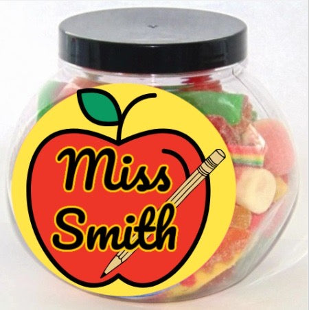 Personalised Teacher Halal Pick and Mix Sweet Jar