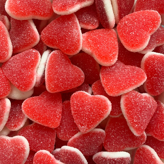 Strawberry and Cream Hearts Halal Sweets