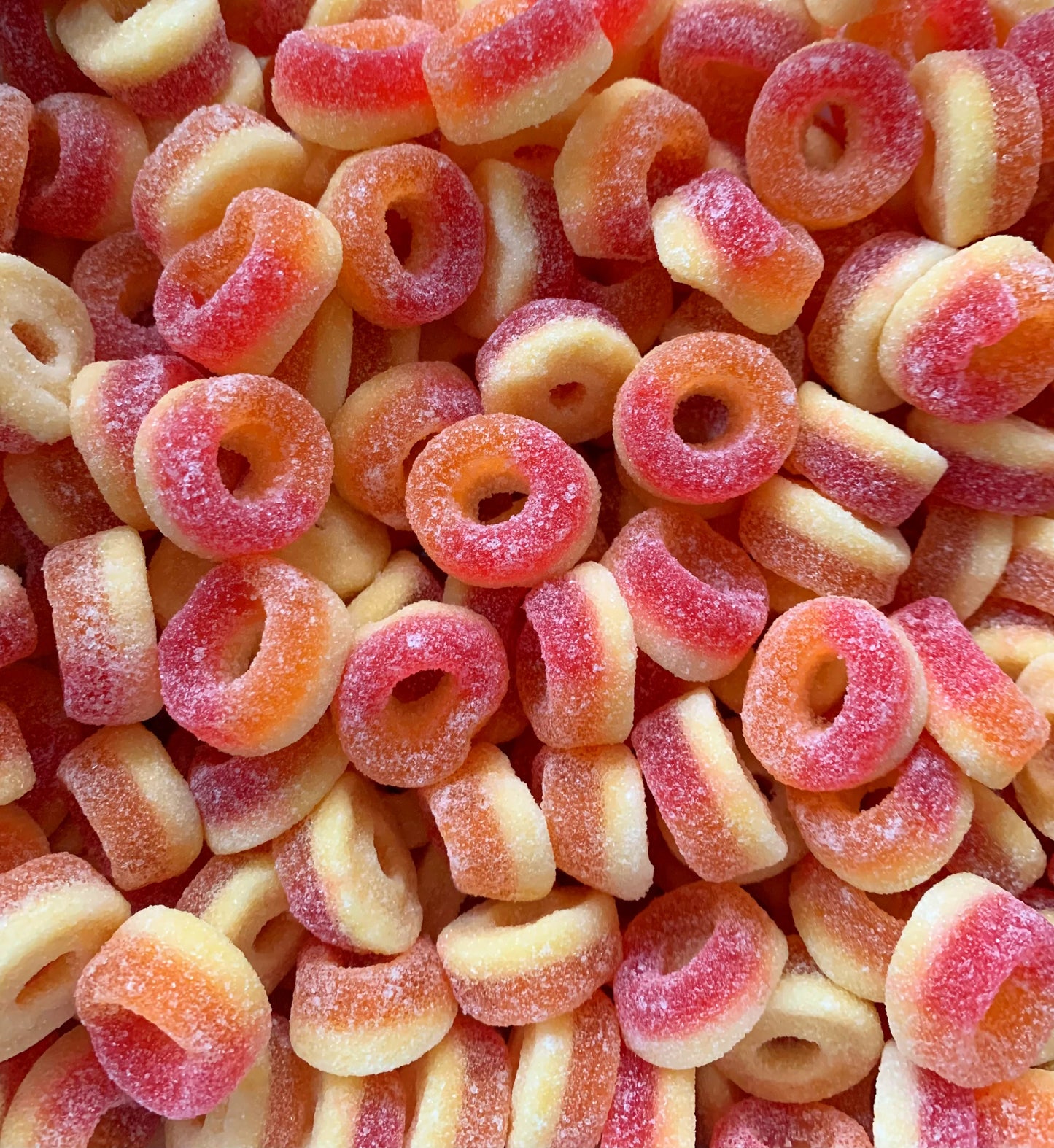 Fizzy Peach Rings Halal Sweets