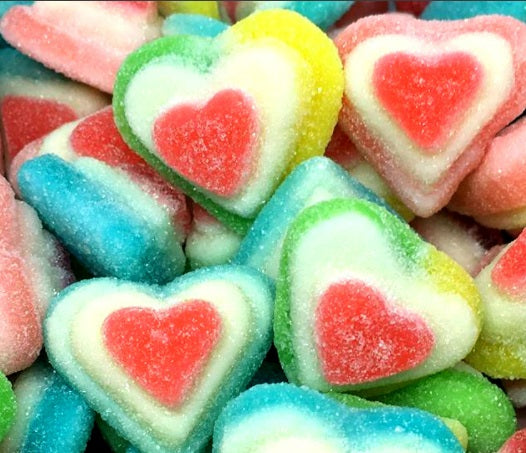 3D Hearts Halal Sweets