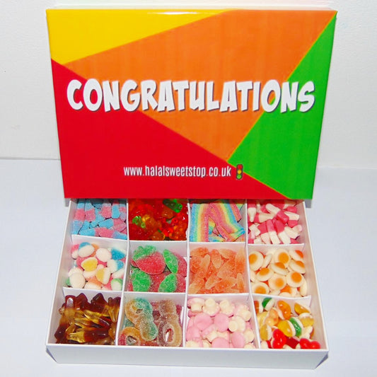Large Congratulations Luxury Halal Sweet Gift Box