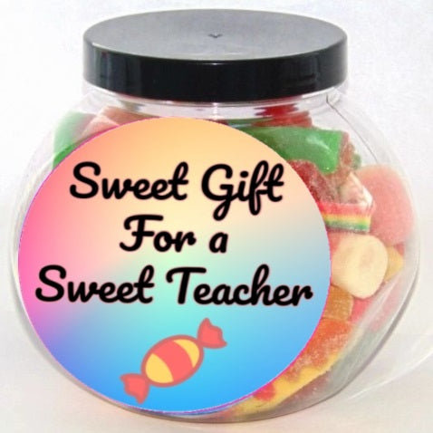 Personalised Teacher Halal Pick and Mix Sweet Jar