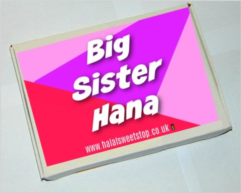 Personalised Big Sister Chocolate Letterbox Gift Halal