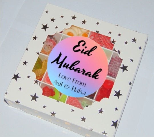 Personalised Ramadan/Eid Mubarak Halal Pick N Mix Sweet Gift Box