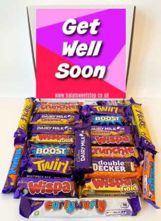 Personalised Cadburys Chocolate Gift Box Chocolate Hamper Get Well Soon