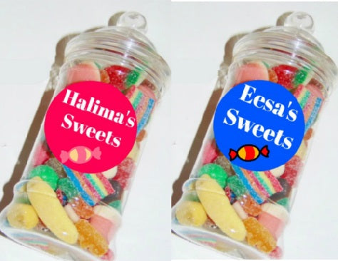 Personalised Halal Pick 'n' Mix  Sweet Jar Gift