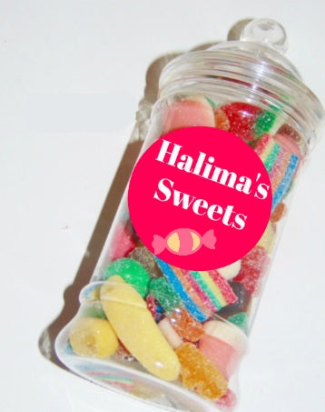 Personalised Halal Pick 'n' Mix  Sweet Jar Gift