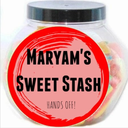 Personalised Halal Pick and Mix Sweet Jar Sweet Stash