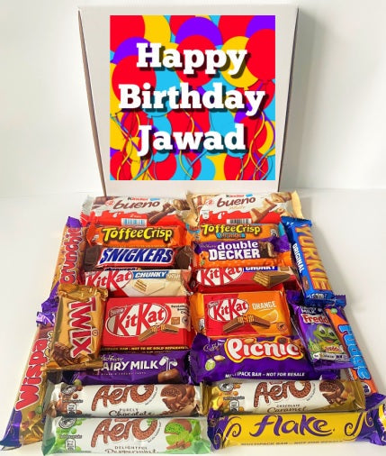 Personalised Mega Mix Chocolate Gift Box Chocolate Hamper Get Well Soon