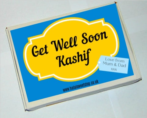 Personalised Get Well Soon Letterbox Gift Halal