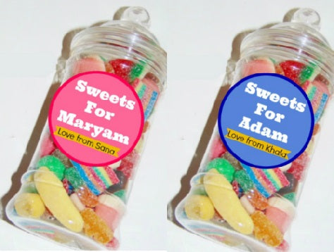 Halal Pick N Mix Personalised Sweets Jar Gift
