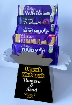 Personalised Cadburys Mega Chocolate Bouquet Gift Hamper Halal
