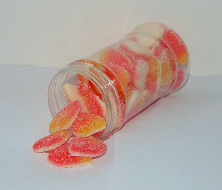 Sour Peach Hearts Halal Sweets