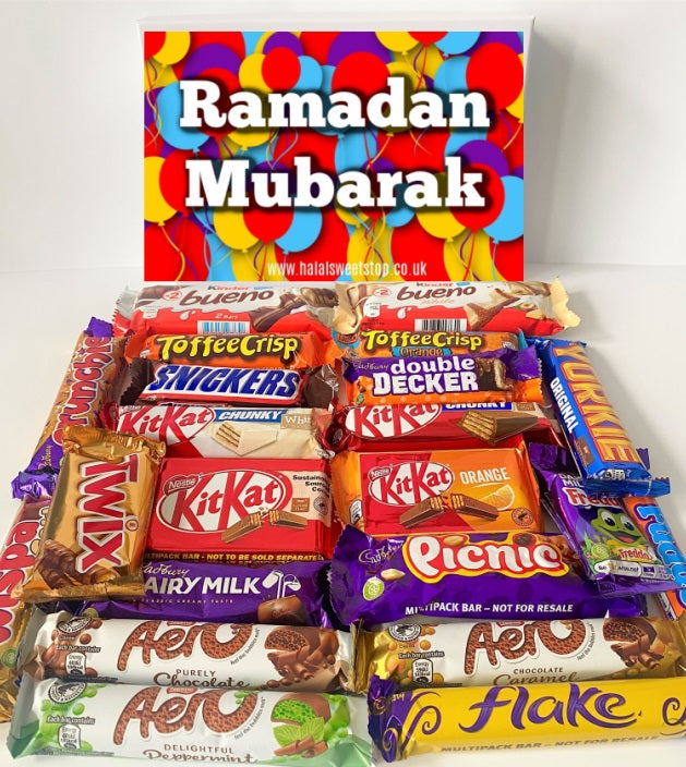 Eid/Ramadan Mubarak Mega Mix Luxury Chocolate Gift Box Chocolate Hamper Halal