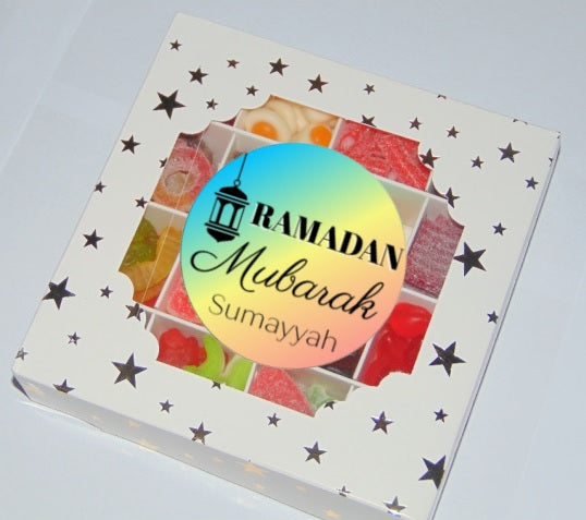 Eid/Ramadan Mubarak Personalised Halal Sweet Gift Box New