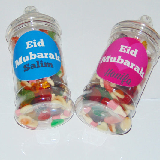 Personalised Halal Pick & Mix Sweet Jar