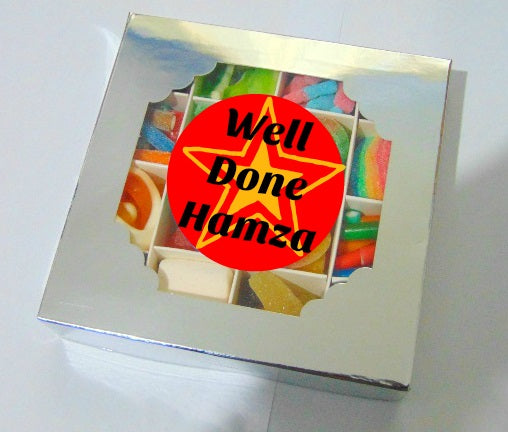 Personalised Star Halal Sweet Gift Box